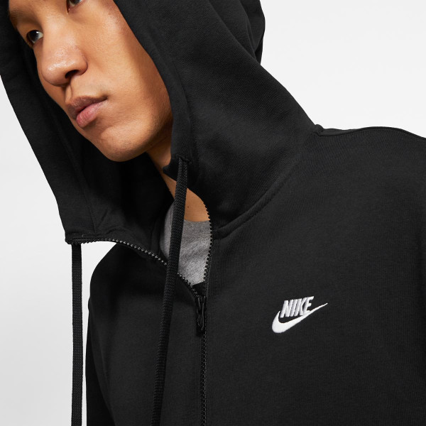 Бомбер чоловічий Nike M Nsw Club Hoodie Fz Ft (BV2648-010)