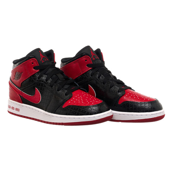 Кросівки жіночі Jordan Air Jordan 1 Mid “Bred”(Gs) (DM9650-001)